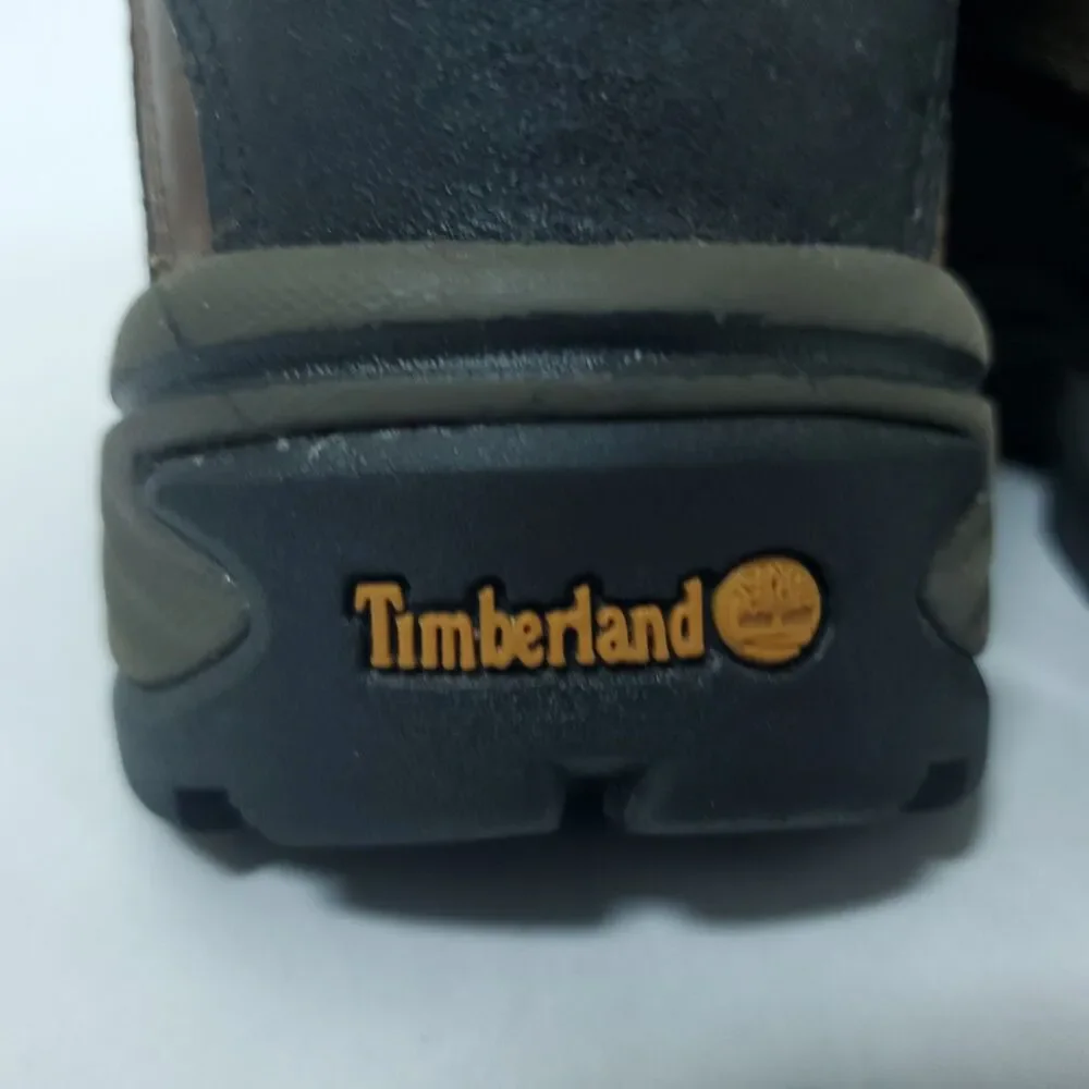 Timberland White Ledge Mid Hiking Boots Men's Brown Leather Waterproof - 8.5